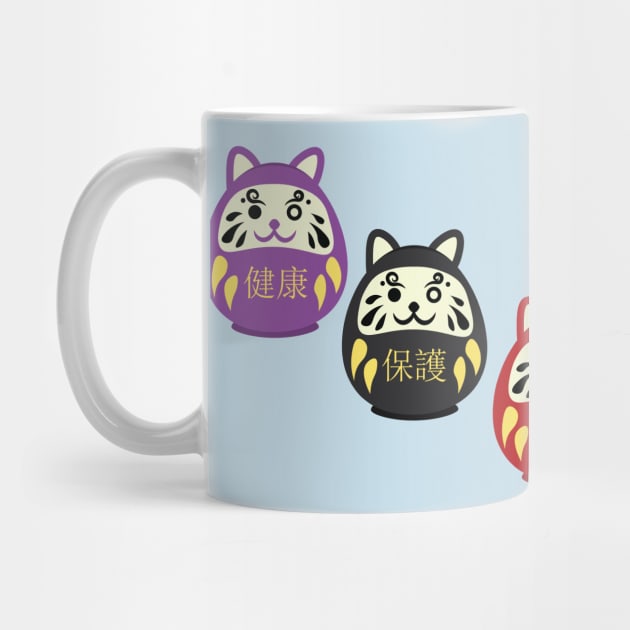 Daruma Cats by NinjaKlee